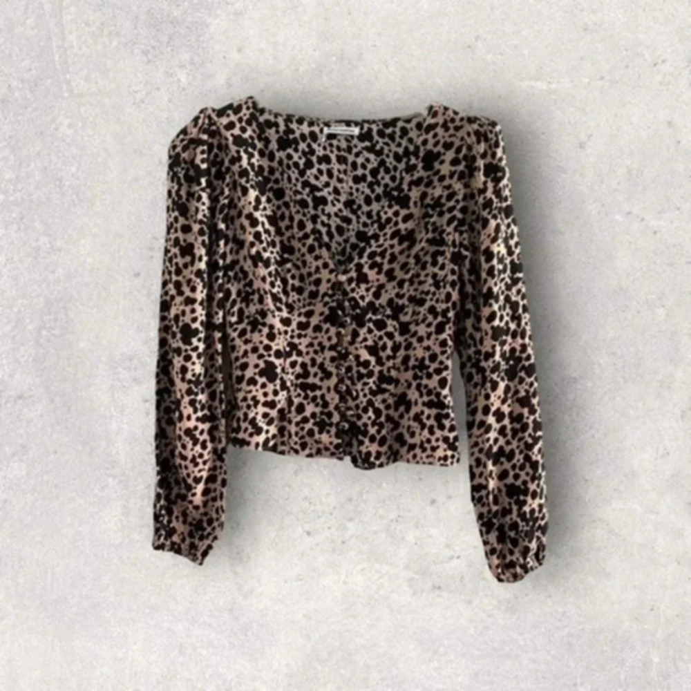Reformation Nell Long Sleeve Top (Blitz) B727